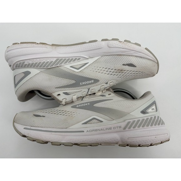 Brooks Women\'s Adrenaline GTS 23 1203811B104 White Running Shoes Sneakers Sz 9 B main image 3